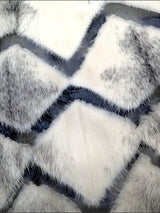 Cross Mink & Leather Stroller -Medium