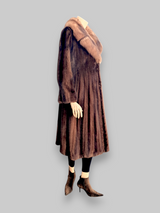 Vintage Lunaraine Mink w/ Sable Collar Coat -Medium