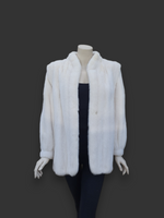 Vintage Blue Shadow Light Mink Jacket -Small/Medium