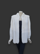 Vintage Blue Shadow Light Mink Jacket -Small/Medium