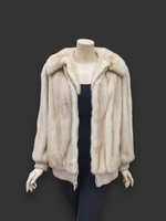 Vintage Tourmaline Mink & Knit Jacket -Small/Medium