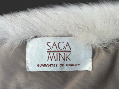 Light Sheared Beaver Vest w/ Shadow Fox Trim -Small/Medium