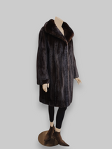 Vintage Dark Brown Mink Stroller -Large
