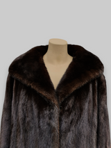 Vintage Dark Brown Mink Stroller -Large