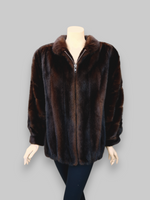 Vintage Mahogany Mink Batwing Jacket -Large