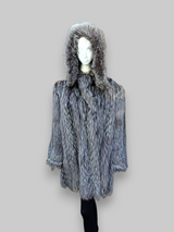 Silver Fox Hooded Stroller -Large