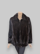 Dark Mink Zip Jacket -Large
