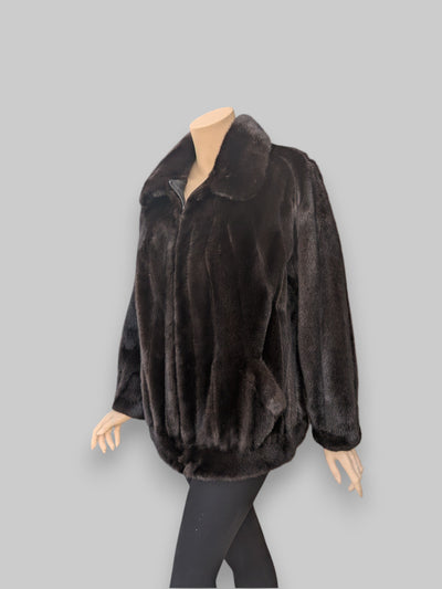 Dark Mink Zip Jacket -Large