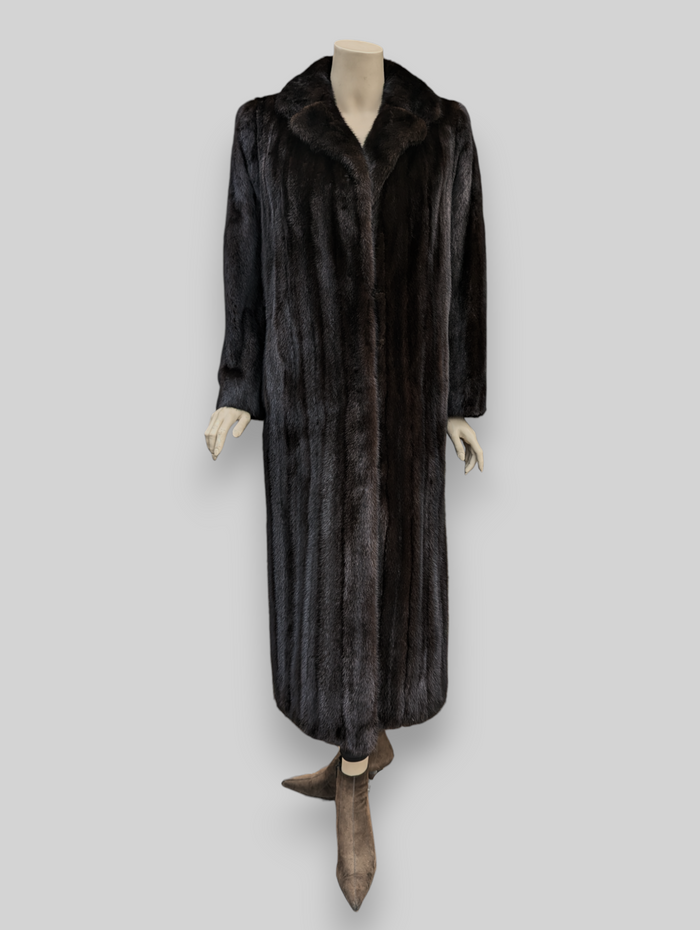 Dark Mink Coat -Medium