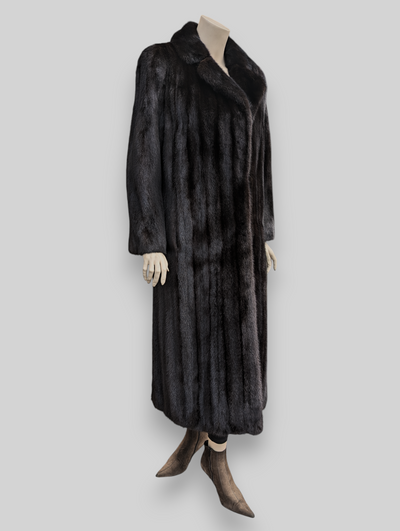 Dark Mink Coat -Medium