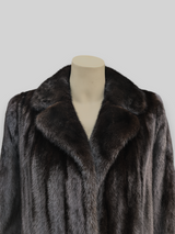 Dark Mink Coat -Medium