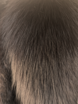 Ranch Mink Vest w/ Black Fox Trim -XL