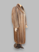 Long Hair Blonde Beaver Coat -Mens Size 42/Womens Large