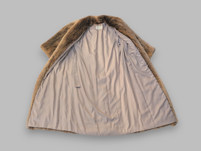 Long Hair Blonde Beaver Coat -Mens Size 42/Womens Large