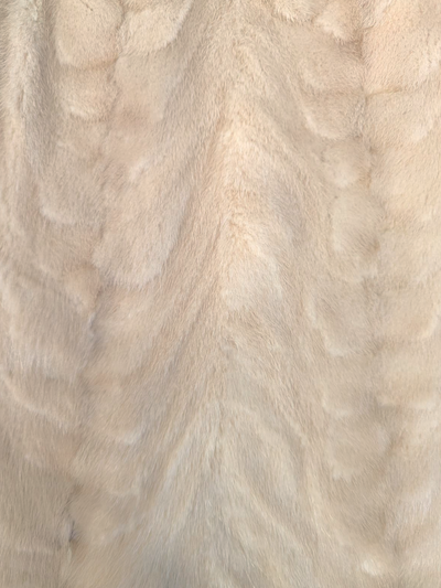 Light Mink Sections Cape -One Size - The Real Fur Deal