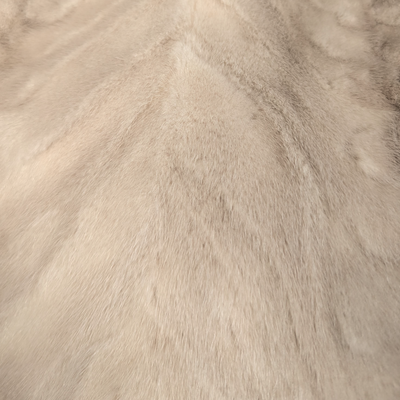 Light Mink Sections Cape -One Size - The Real Fur Deal