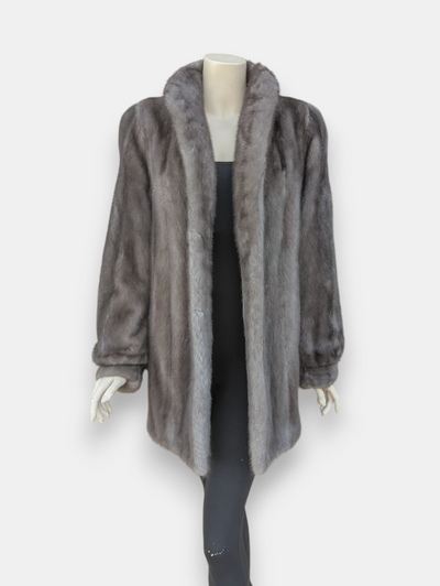 Blue Iris Mink Jacket -Medium