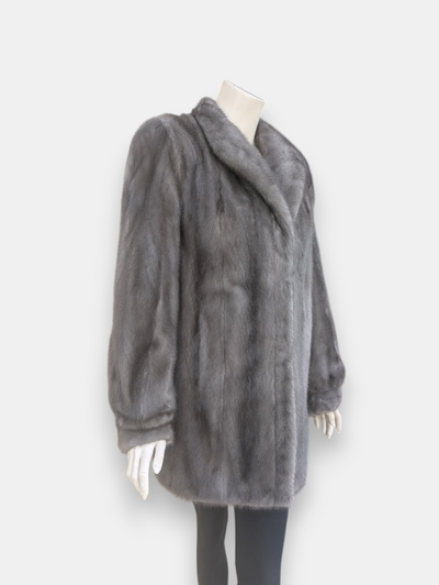 Blue Iris Mink Jacket -Medium