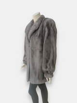 Blue Iris Mink Jacket -Medium