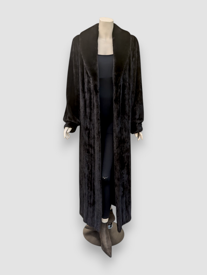 Blackglama Dark Mink Coat -Large