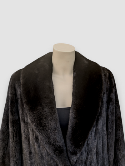 Blackglama Dark Mink Coat -Large