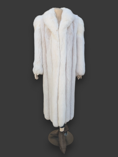 Blush Dyed & Shadow Fox Coat -Medium