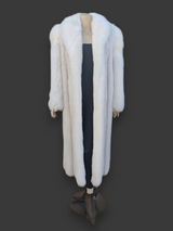 Blush Dyed & Shadow Fox Coat -Medium