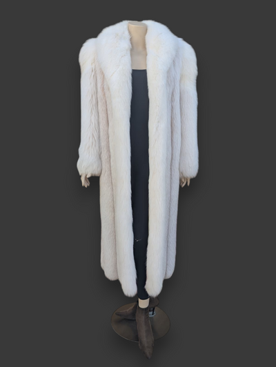 Blush Dyed & Shadow Fox Coat -Medium