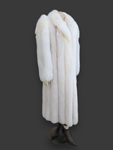 Blush Dyed & Shadow Fox Coat -Medium
