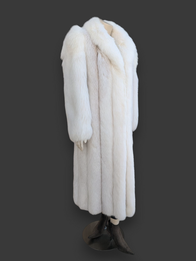 Blush Dyed & Shadow Fox Coat -Medium