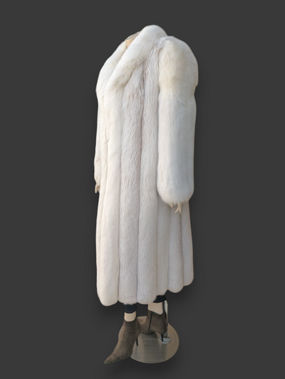 Blush Dyed & Shadow Fox Coat -Medium