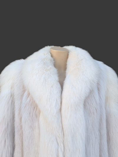 Blush Dyed & Shadow Fox Coat -Medium