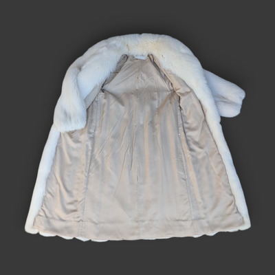 Blush Dyed & Shadow Fox Coat -Medium