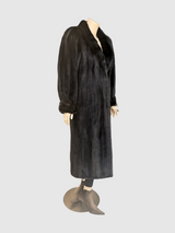 Dark Mink Coat -Medium (Black Diamond Mink)
