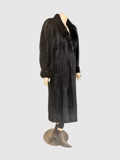 Dark Mink Coat -Medium (Black Diamond Mink)