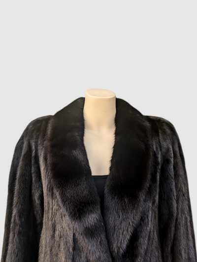 Dark Mink Coat -Medium (Black Diamond Mink)