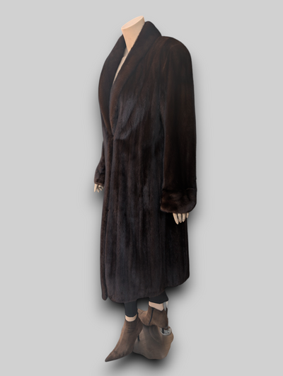 Mahogany Mink Coat -Medium
