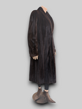Mahogany Mink Coat -Medium