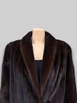 Mahogany Mink Coat -Medium