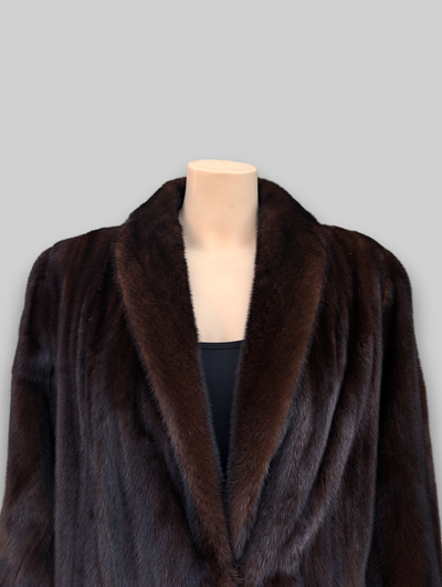 Mahogany Mink Coat -Medium
