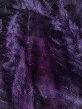 Purple Pieced Sheared Mink 7/8 Coat -XL - The Real Fur Deal