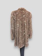 Natural Sheared Mink Paw Stroller -XL