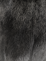 Black Dyed Saga Mink Coat -Large