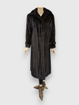 Dark Mink Coat -Medium