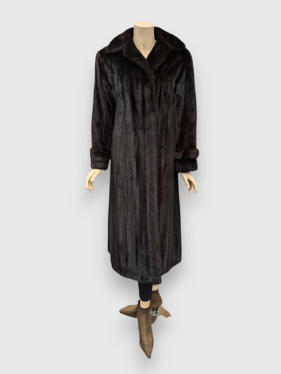 Dark Mink Coat -Medium