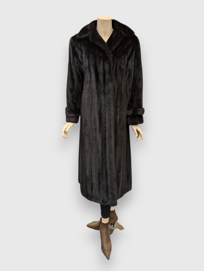 Dark Mink Coat -Medium