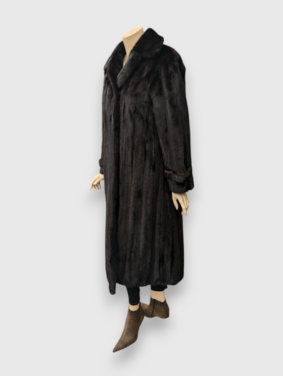 Dark Mink Coat -Medium