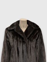 Dark Mink Coat -Medium