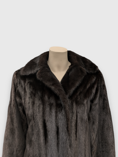 Dark Mink Coat -Medium