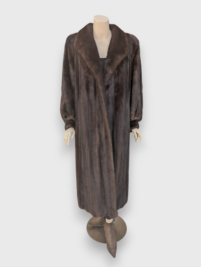 Mahogany Mink Coat -Large